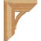Ekena Millwork Thorton Slat Rough Sawn Bracket w/ Offset Brace, Western Red Cedar, 8"W x 18"D x 22"H BKT0806X18X22THR06RWR - alternate 4